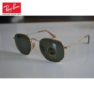 [Original] Rayban Casual Trend sunglasses Rb3548N 001 51-21 gold frame Hexagonal green classic 51mm