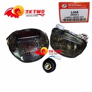 (L008) KRISS 2 KRISS-2 HEAD LAMP SMOKE + TAIL LAMP SMOKE + SOCKET LAMPU SMOKE TINTED SET KRISS2"TK2"