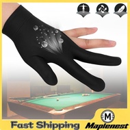 Maplenest-my Unisex Billiard Glove  4 Colors Billiards Three Fingers Non-Finger Gloves Accessories S