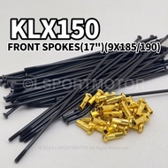 KAWASAKI KLX150 REAR SPOKES (17") (9X190) SPOKE SPOK WHEEL KLX 150 RANTING LIDI RIM SPOKE ALLOY RIMS