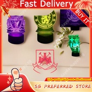 Liverpool Chelsea Manchester Arsenal 3D Night Light FA Football Club Bedside Table Lamp Bedroom Deco