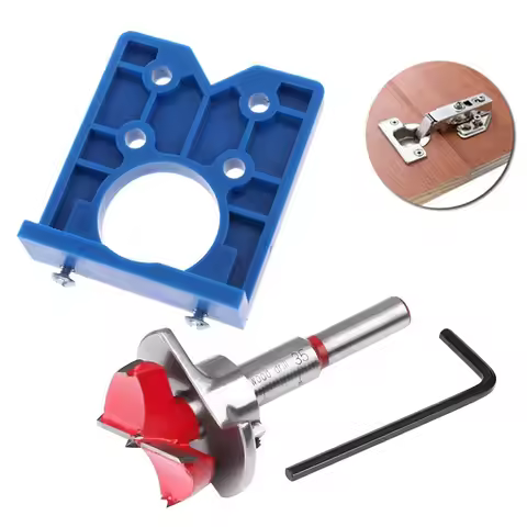 35mm Hinge Hole Jig Drill Guide Set DIY Woodworking Door Hole Opener Concealed Hinges Guide Door Saw