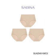 (แพ็ค 3 ชิ้น) Sabina กางเกงชั้นใน รุ่น Panty Zone รหัส SUXZM5109 สีเนื้อเข้ม