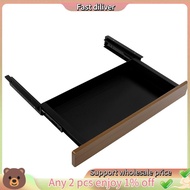 Stationery Storage Box Under Desk Pull-Out Drawer Organizer 20 Inch Sliding Metal Below Table Access