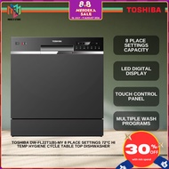 Toshiba DW-FL22T1(B)-MY / DW-08T3(S)-MY 8L Table Top Dishwasher 8 Place Setting DWFL22T1 / DW08T3S P