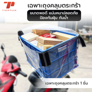 ลังพลาสติกโปร่ง 123-A ลังเก็บของ ลังพลาสติกใหญ่ กล่องพลาสติก ตระกร้าส่งพัสดุ สีแดง สีน้ำเงิน