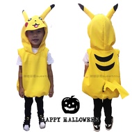 Hello Party [Pikachu Fluffy Costume] Pokémon Costume Eevee Halloween Christmas Birthday Drag Childre