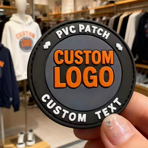 New store openi Custom Silicone Rubber Badges Custom Embossed Logo Sew on Iron on 3D 2D Soft PVC Pat