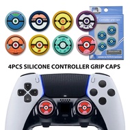 4pcs Silicone Thumb Grip Cap Cover For PS5 PS4 Slim Pro PS3 Xbox One Slim Elite Series S Switch Pro 