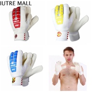 IUTRE 1 Pair ลาเท็กซ์ ถุงมือผู้รักษาประตูโกล กันลื่น ป้องกันนิ้วมือ ถุงมือเด็ก goalie ถุงมือผู้รักษา