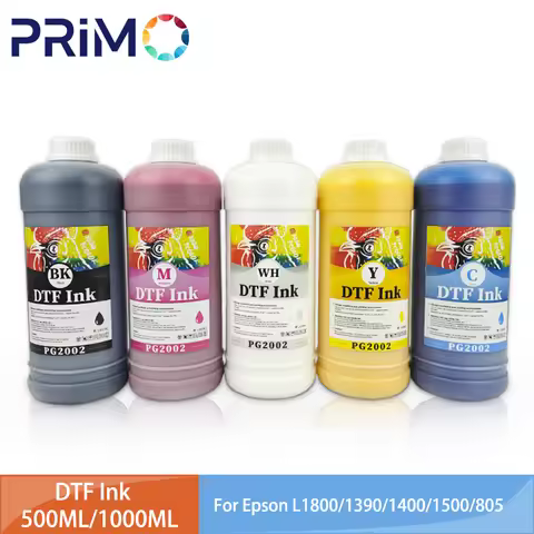 DTF Ink 1000ML Direct to Transfer Film Ink for Epson Printhead i3200 XP600 TX800 L1800 1390 L805 I32