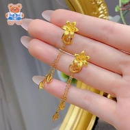 Y2K Fairy Earring,Korean Lily Earrings, Tiny Lily Studs, Women's Korean Jewelry, Silver Tone Lily, D