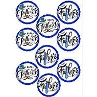 fathers day cake and cupcake topper A4 size UNCUT