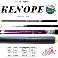 Joran Tegek orca Kenope 360 450 540 Carbon kaku Ruas Panjang Ringan Joran Kuat