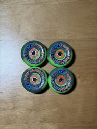 Santa Cruz Slime Balls Skateboard Wheels with bronson speed co bearings 滑板碌 滑板 skateboarding 踩板