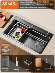 JIAYUN | อ่างล้างจานสแตนเลส 304 ชามเดียวแบบใต้เคาน์เตอร์