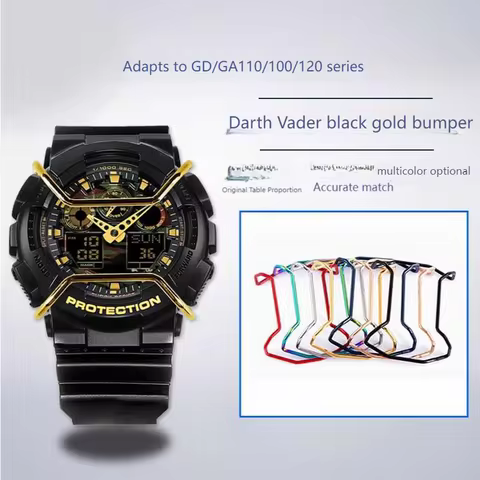 For Casio G-SHOCK GD/GA-110 GA-100/120/GLX-100 Watch case bumper stainless steel bumper Modified fra