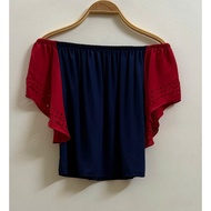 Women's off-the-shoulder shirt - 2 Hands (Size XS)