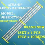 NEW 1 SET AIWA 43"TV LED BACKLIGHT AIWA JH43DT700S 43DT700S MG-43D3003V5C2B82818M-YY