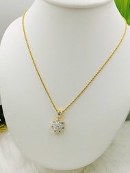 M70 สร้อยคอลายเกลียวยาว 18 นิ้ว พร้อมจี้ เล็กๆ น่ารักๆ