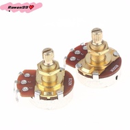 1pcs Guitar Potentiometer Low Torque Noise Soft Touch Brass Shaft A500K A250K B250K B500K