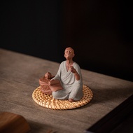 Tea Saint Ceramic Historical Characters Lu Yupin Tea Boya Statue Tea Table Desktop Decorations Zen O