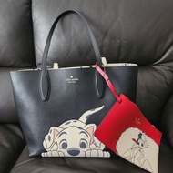 KATE SPADE 迪士尼聯名101忠狗 牛皮雙面托特包