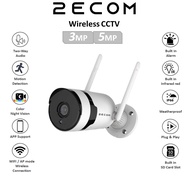 2ECOM 3mp 5mp Wireless Two Way Audio CCTV Bullet Outdoor Camera Alarm Waterproof
