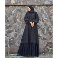 Gamis Abaya Wanita Turkey Maxi Dress Arab Saudi Bordir Zephy Turki