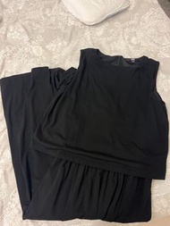 黑色Uniqlo連身褲裙