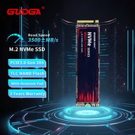 GUDGA SSD M2 NVME PCIe 3.0 128G 256G 512G 1TB แผ่นฮาร์ดไดรฟ์ M.2 Mvme สถานะของแข็ง SSD ไดรฟ์ M2 Mkey
