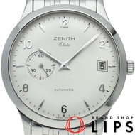 真力時 (Zenith) Class Elite 小秒針腕錶 37mm 01/02.1125.680，附錶盒、保固卡，不鏽鋼材質，男士腕錶，銀色，已翻新拋光，成色極佳 [二手]