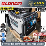LONCIN 11000Watt/11KW Silent Inverter 4-stroke Petrol Generator GR12500IS-3 - Heavy Duty - 12 Months