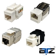 ATZ RJ45 (Cat 6 / Cat 6A) (Unshielded / Shielded) Keystone Jack with / without Tool-less (TL)