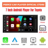 PEERCE Android Car Player 7 Inch for Toyota And Myvi Gen3 With Apple Carplay And Android Auto