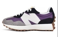 New Balance NB 327 舒適復古 尼龍皮革耐磨 低幫 休閒跑步鞋 女款 紫色