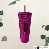 แก้วสตาร์บัคส์ Starbucks Rangria Bling Cold Cup 24 OZ. (แก้วหนามชมพู) ของแท้ 100%