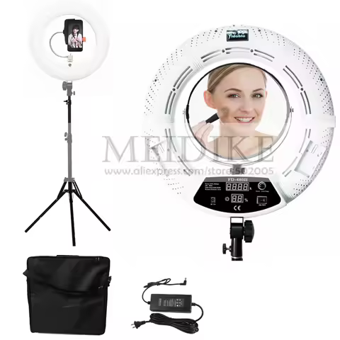 Yidoblo 96W Ring Light FD-480 Pro Beauty Studio LED Ring lamp Kit 2700-10000K Video Light Lamp Makeu