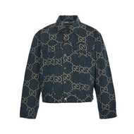 代購 義大利奢侈時裝品牌Gucci Pineapple 系列緹花牛仔外套