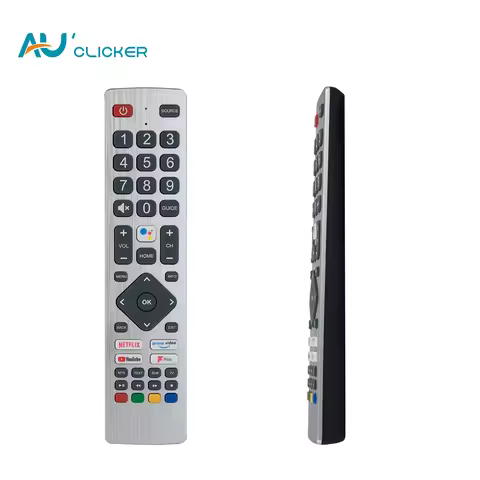 Voice TV Remote Control For Sharp AQUOS SHW/RMC/0134 Netflix Prime YouTube F-Play Smart TV with Voic