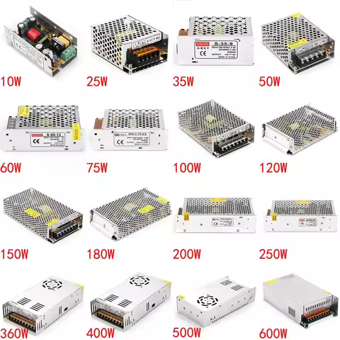 5V 12V 24V 36V 48V Power Supply SMPS 5 12 24 36 V AC-DC 100-240V TO 5V 12V 24V 36V 48V 1A 2A 3A 5A 1