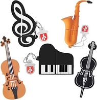 Leizhan 5 x 8GB Cute Music USB Flash Drive, Notes/Piano/Saxophone/Violin/Cello Shape Musical Instrum