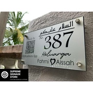 No Rumah Eksklusif/No Rumah/No Rumah Hipster/No Rumah Budget/House Number/House Plate Number