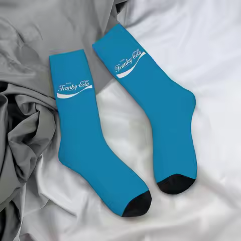Funny Sock One Piece Franky cola cola Rock Seamless Pattern Printed Men Socks Casual Men's Socks