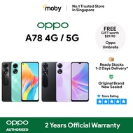 OPPO A78 4G / 5G | 2 Years Official Warranty OPPO Singapore | Telco
