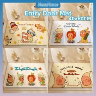 Entry Door Mat Diatom Mud Water-absorbing Anti-slip Carpet for Bathroom Kitchen Dirt-resistant Foot 