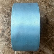 Baby Blue Satin Ribbon 4 cm 25 yards 23 meters instant delivery to Jogja area