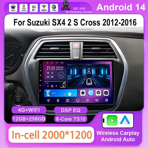 Android For Suzuki SX4 2 S Cross 2012-2016 Car Intelligent Systems Multimedia Video Player GPS DSP C