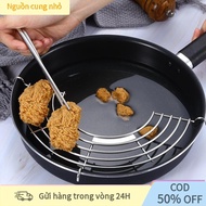 [IN VN]Frying pan rack made of 304 stainless steel, size 26cm 28cm, thick, durable, anti-slip, guara