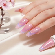 AILLSA Iridescent Cat Eye Gel Polish, Rainbow Glitter Clear Coat, Reflective Sparkle Shimmer, Hologr